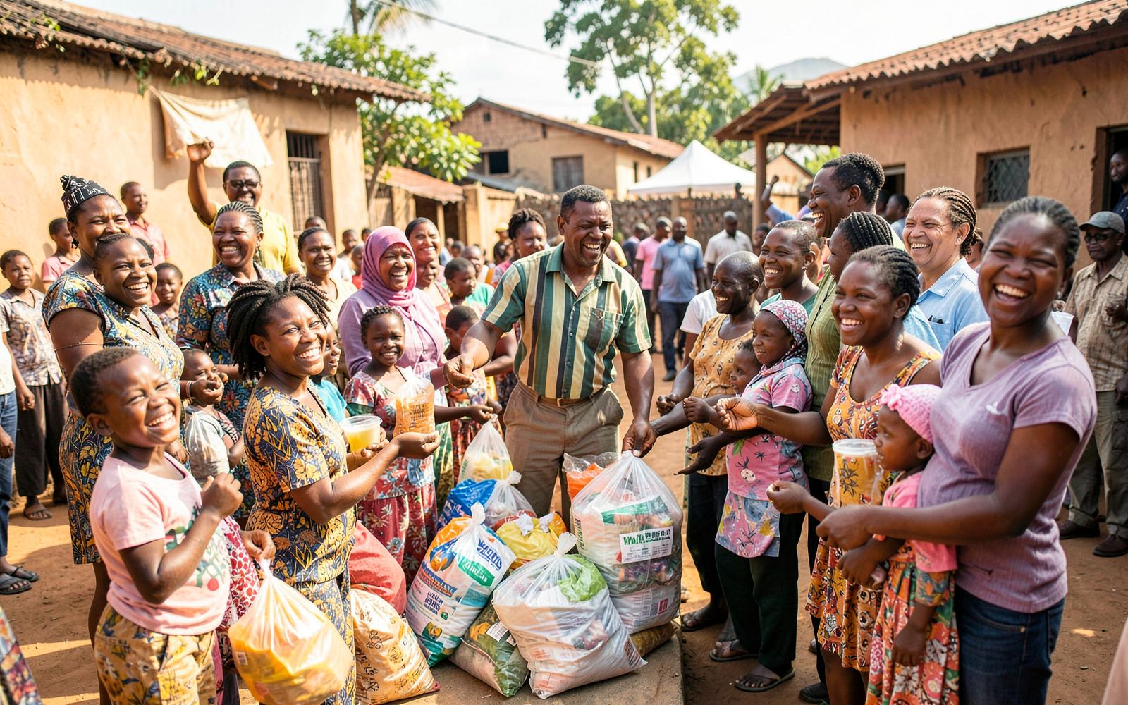 Community outreach event in Ghana